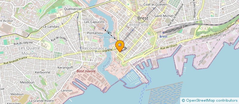 localisation de l'entreprise VOYAGES TIME SHARE VTS à BREST