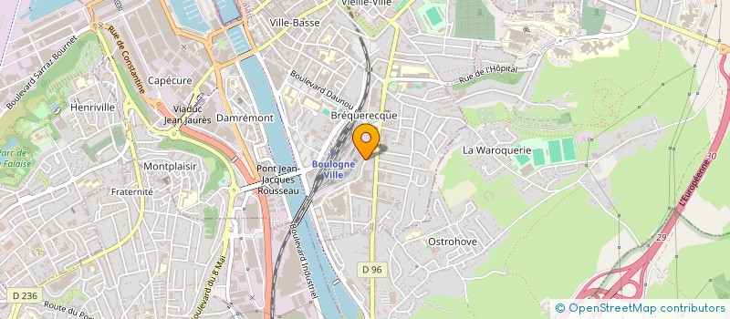 localisation de l'entreprise VOYAGES TOURISME COTE D OPALE à BOULOGNE-SUR-MER