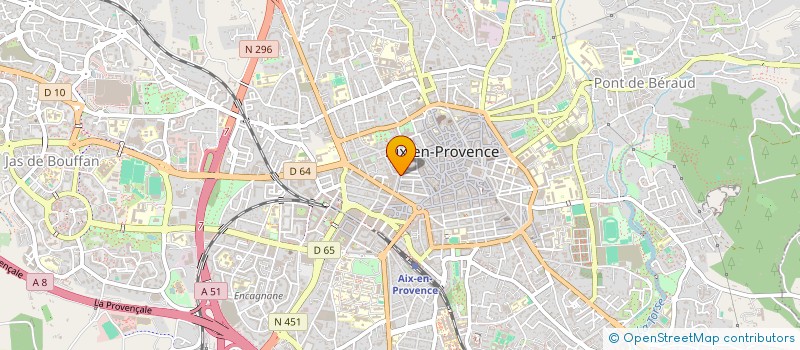 localisation de l'entreprise VOYAGES TROIS J à AIX-EN-PROVENCE