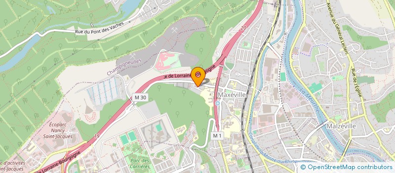 localisation de l'entreprise VOYAGES VELO NATURE  MAXEVILLE