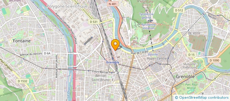 localisation de l'entreprise VOYAGES VISION  GRENOBLE