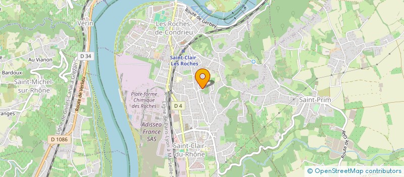 localisation de l'entreprise VOYAGEURS INTER VILLAGES  SAINT-ALBAN-DU-RHONE