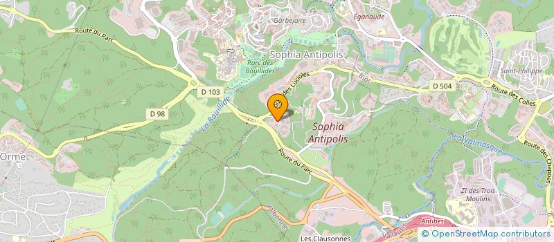 localisation de l'entreprise VOYANCE WEB à VALBONNE