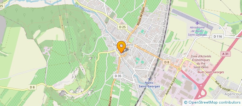 localisation de l'entreprise VOYAZUR VOYAGES  NUITS-SAINT-GEORGES