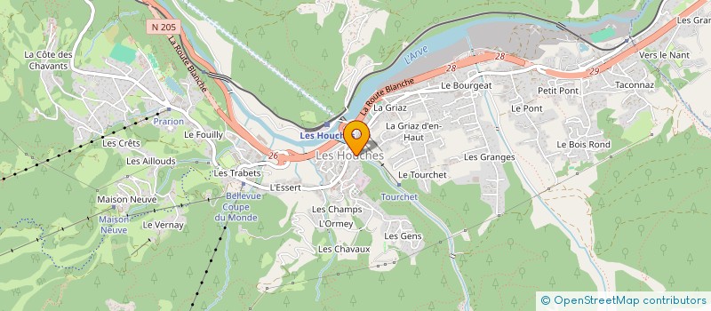 localisation de l'entreprise VOZA  LES HOUCHES