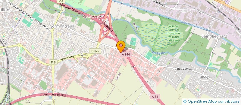 localisation de l'entreprise VP  CORMONTREUIL