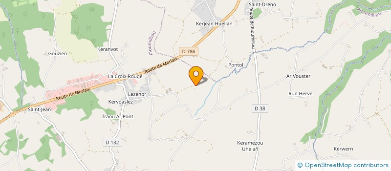 localisation de l'entreprise VP  PLOUMILLIAU