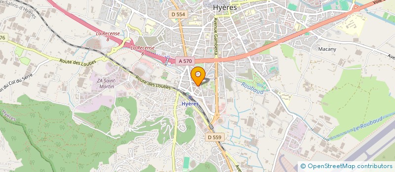 localisation de l'entreprise VP à HYERES