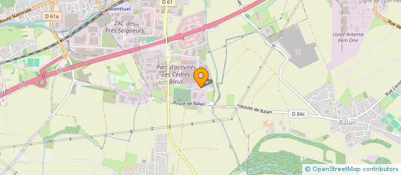 localisation de l'entreprise VP AUTO à DAGNEUX