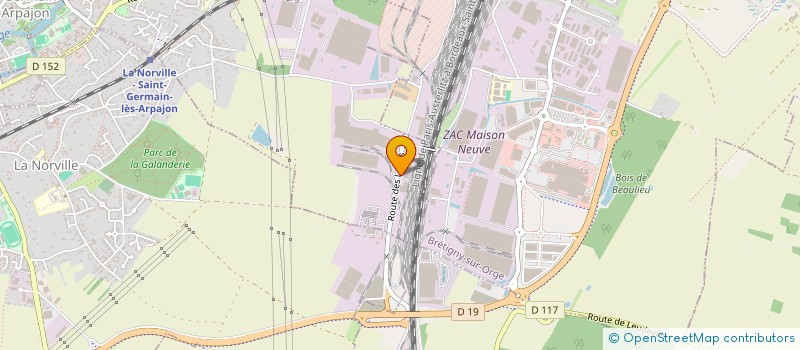 localisation de l'entreprise VP AUTO 91 à SAINT-GERMAIN-LES-ARPAJON