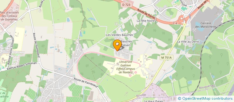 localisation de l'entreprise VP BAT à BOUGUENAIS