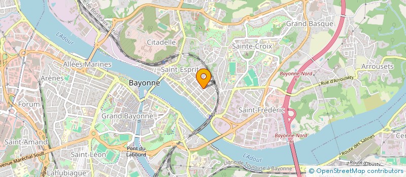 localisation de l'entreprise VP CHAUFFAGE à BAYONNE
