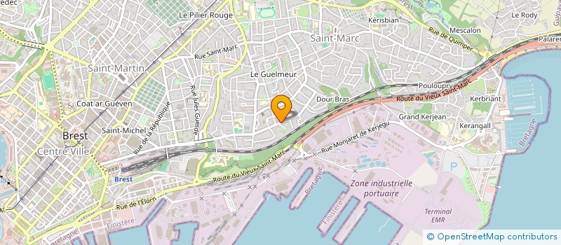 localisation de l'entreprise VP CONCEPT à BREST