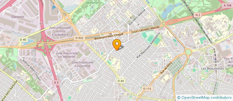 localisation de l'entreprise VP CONCEPT  AULNAY-SOUS-BOIS