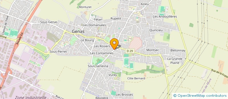 localisation de l'entreprise VP CONCEPT  GENAS