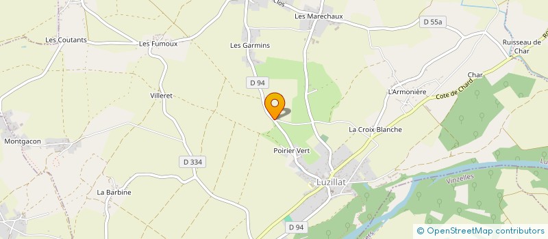 localisation de l'entreprise VP CONSEILS 63  LUZILLAT