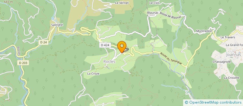 localisation de l'entreprise VP CONSEILS  ROCLES