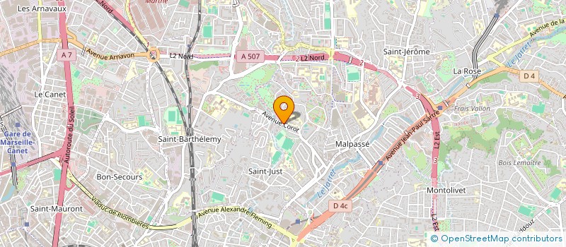localisation de l'entreprise VP CONSTRUCTION EURL  MARSEILLE