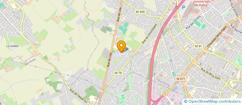 localisation de l'entreprise VP DISTRIBUTION  RONCQ