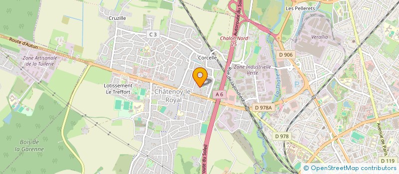 localisation de l'entreprise VP ELECTRICITE à CHATENOY-LE-ROYAL
