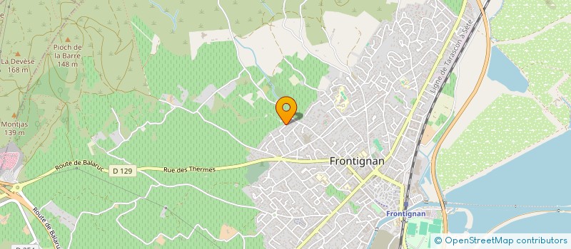 localisation de l'entreprise VP ENTREPRISES à FRONTIGNAN