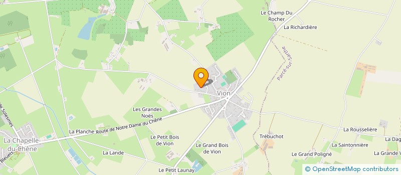 localisation de l'entreprise VP FERMETURES  VION