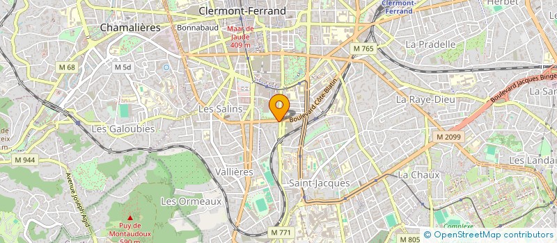 localisation de l'entreprise VP FLEURS à CLERMONT-FERRAND