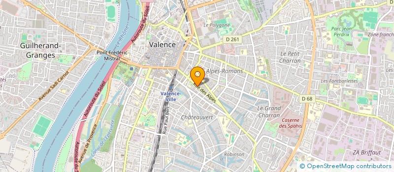 localisation de l'entreprise VP FORMATIONS à VALENCE