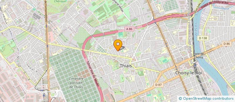 localisation de l'entreprise VP HABITAT SERVICE  THIAIS