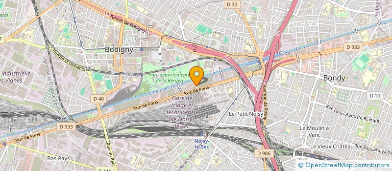 localisation de l'entreprise VP HOLDING  BOBIGNY