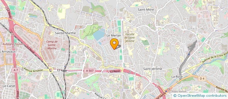 localisation de l'entreprise VP IMMO à MARSEILLE