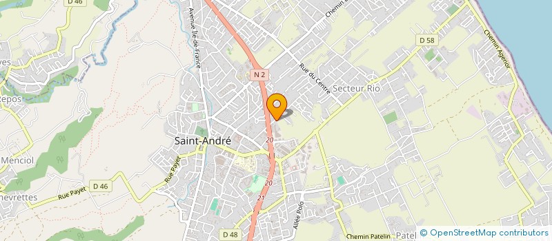 localisation de l'entreprise VP IMMO.  SAINT-ANDRE