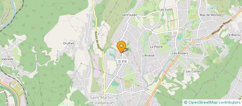 localisation de l'entreprise VP IMMO  SAINT-MARTIN-DE-VALGALGUES