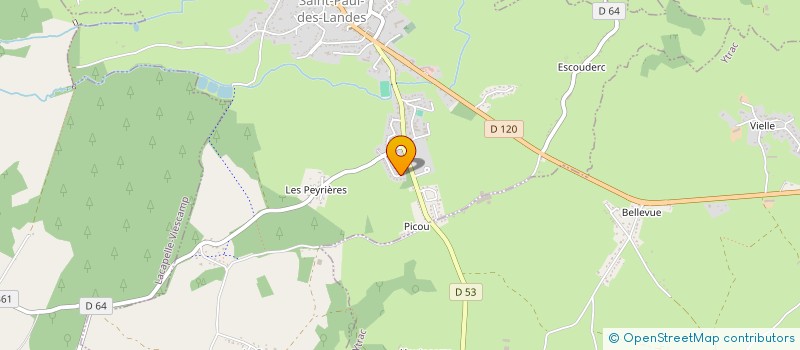 localisation de l'entreprise VP IMMO à SAINT-PAUL-DES-LANDES