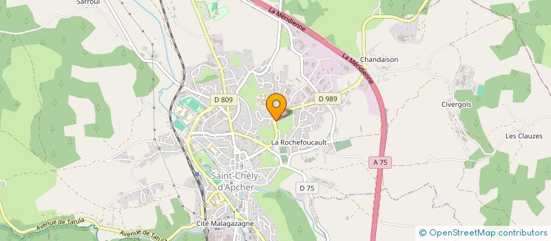 localisation de l'entreprise VP IMMOBILIER  SAINT-CHELY-D'APCHER