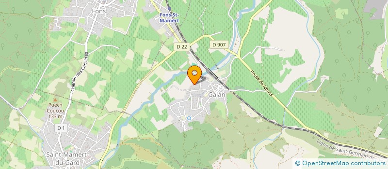 localisation de l'entreprise VP JP30 à GAJAN