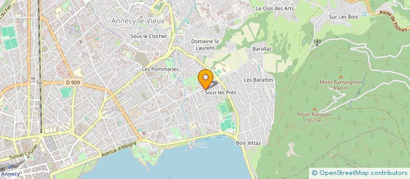 localisation de l'entreprise VP LOCATION à ANNECY