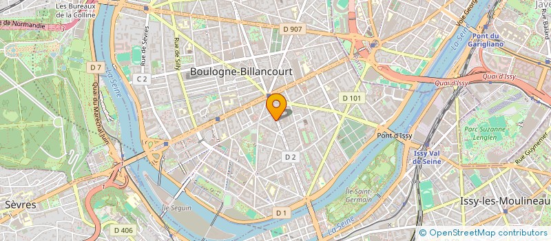 localisation de l'entreprise VP MARKETING  BOULOGNE-BILLANCOURT