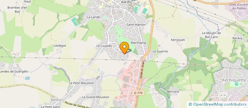 localisation de l'entreprise VP PROTECTION  PLESCOP