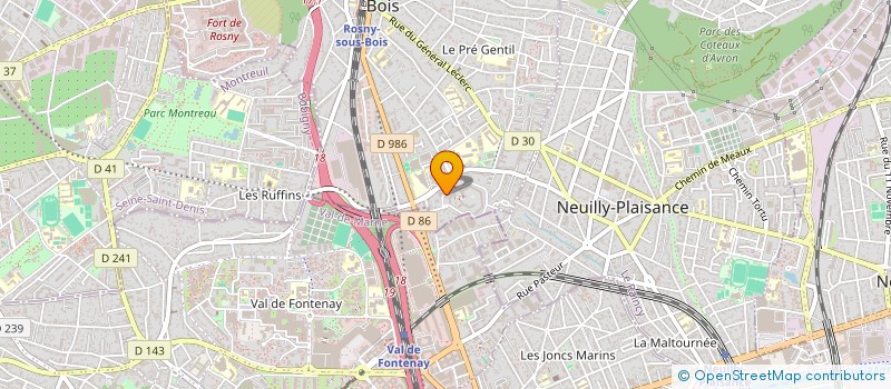 localisation de l'entreprise VP PUBLICOM à ROSNY-SOUS-BOIS
