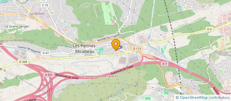 localisation de l'entreprise VP TRANSPORT RAPIDE à LES PENNES MIRABEAU