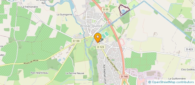 localisation de l'entreprise VPA à BRISSAC LOIRE AUBANCE