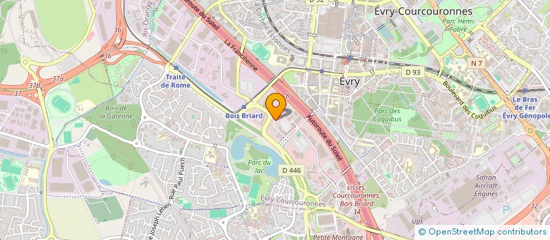 localisation de l'entreprise VPA SCI à EVRY-COURCOURONNES