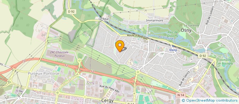 localisation de l'entreprise VPB - BUREAU D'ETUDES à OSNY