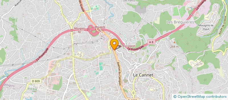 localisation de l'entreprise VPC FRANCE à LE CANNET