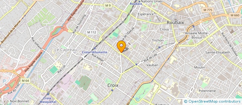 localisation de l'entreprise VPDC à ROUBAIX