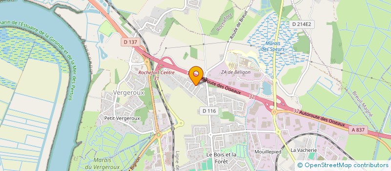 localisation de l'entreprise VPF SERVICES AUTOS  ROCHEFORT