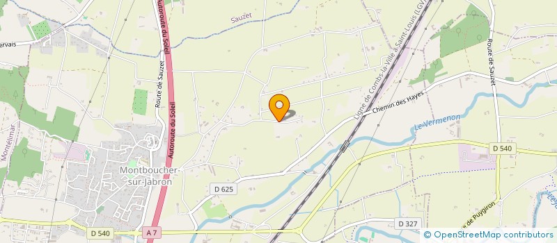 localisation de l'entreprise VPF SUD INVEST  MONTBOUCHER-SUR-JABRON