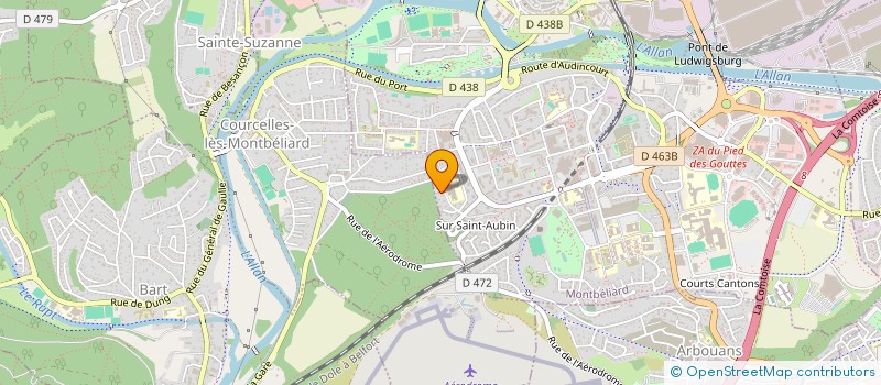 localisation de l'entreprise VPG GRAZIANI GESSIER à MONTBELIARD