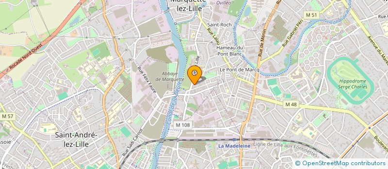 localisation de l'entreprise VPHARMA GENIE NATUREL  MARQUETTE-LEZ-LILLE